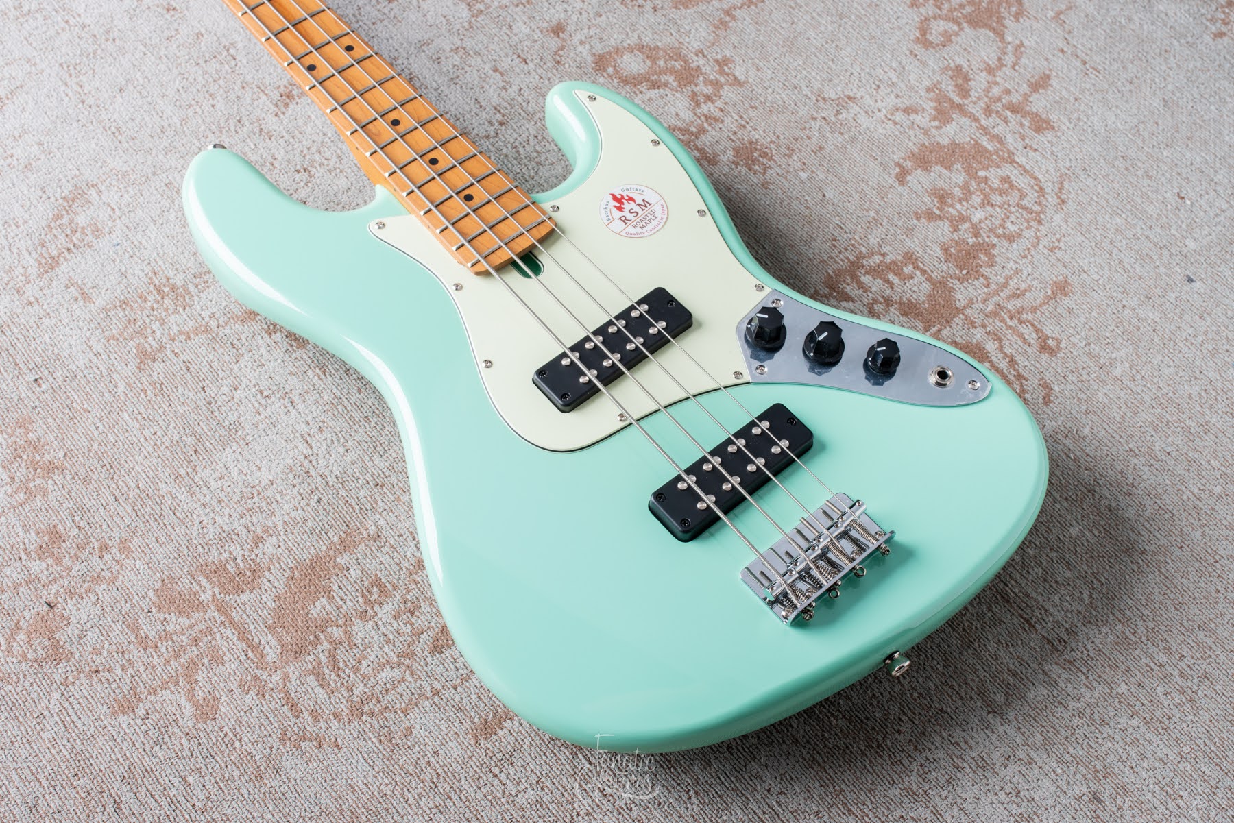 Bacchus Universe Series Jazz Bass H-H Roasted - Sea Foam Green