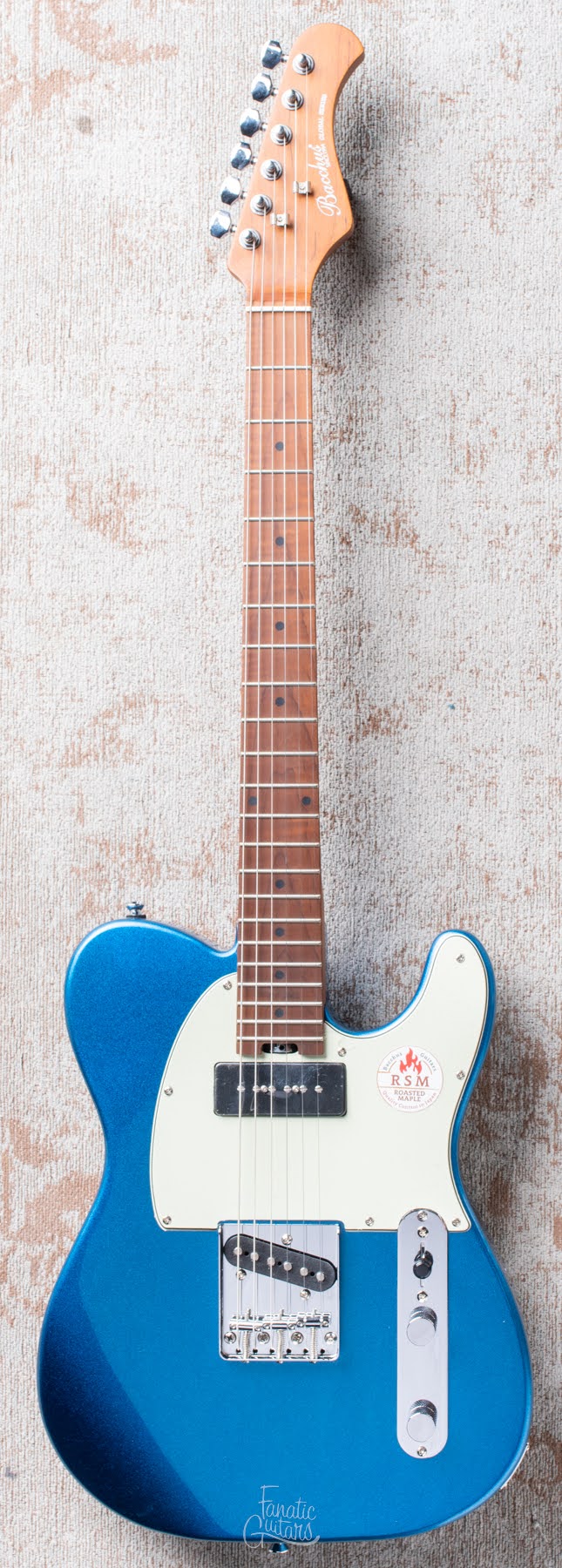 Bacchus Global Series Tele Standard P-90 Roasted - Lake Placid Blue