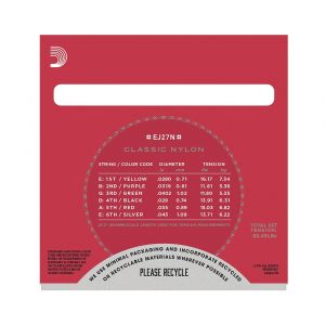 D'Addario EJ27N Normal Tension Nylon Guitar Strings