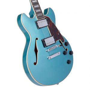 D'Angelico Premier Mini Dc Ocean Turquoise