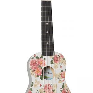 Diamond Head Ukulele DU-134 Soprano Vintage White Floral