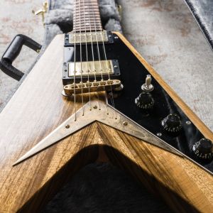 Echopark Striped Korina Flying V Albert '58 Custom Aged