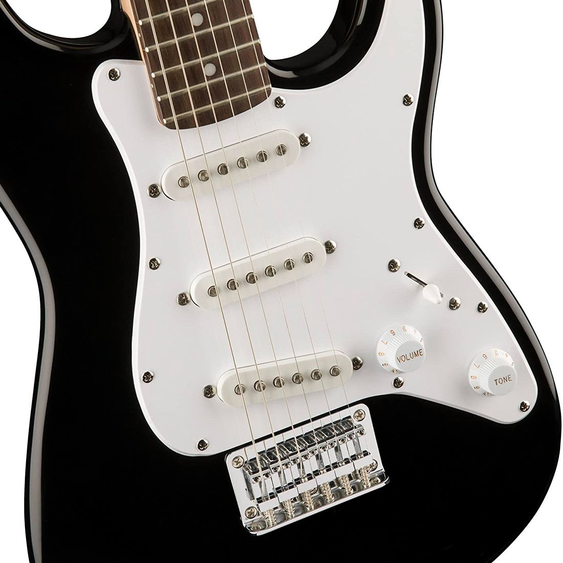 Fender Squier Stratocaster Affinity Mini RW V2 Black â Fanatic Guitars