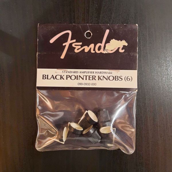 Fender Black Pointer Knobs Fanatic Guitars