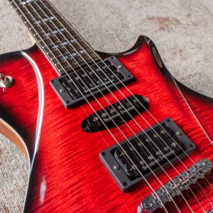 Framus Panthera II Studio Supreme - Burgundy Blackburst Transparent