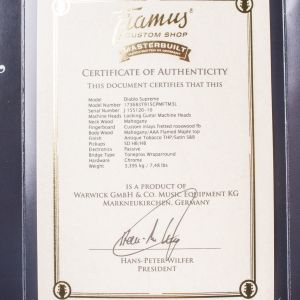 Framus Masterbuilt Diablo Supreme HP Antique Tobacco