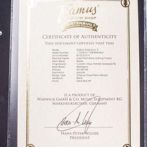 Framus Masterbuilt Diablo Progressive X Solid Red High Polish