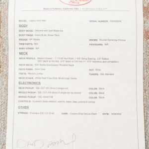 G&L Legacy HSS RMC Camo Burst Custom Shop