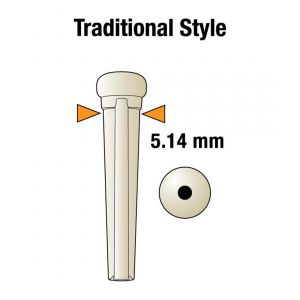 Graph Tech Tusq Pack 6 Pivotes Puente 2mm Negro/Blanco