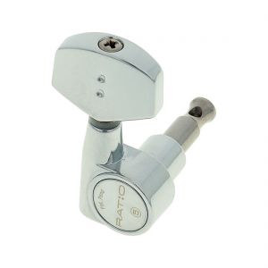 Graph Tech PRN-2311-C0 Ratio Clavijero Eléctrica 3 + 3 Cromado