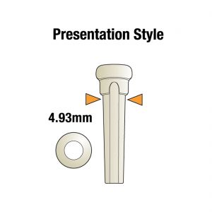 Graph Tech TUSQ Bridge Pins Black With 4mm MOP Dot