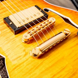 Heritage Custom Shop Standard H-155M Semi-Hollow Almond Sunburst