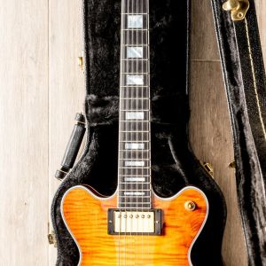 Heritage Custom Shop Standard H-155M Semi-Hollow Almond Sunburst
