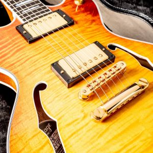 Heritage Custom Shop Standard H-155M Semi-Hollow Almond Sunburst