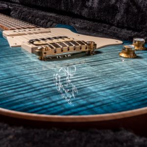 Patrick James Eggle Macon Special - Island Blue Burst - Aged Gold