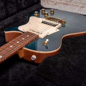 Patrick James Eggle Macon Special - Island Blue Burst - Aged Gold