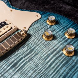 Patrick James Eggle Macon Special - Island Blue Burst - Aged Gold