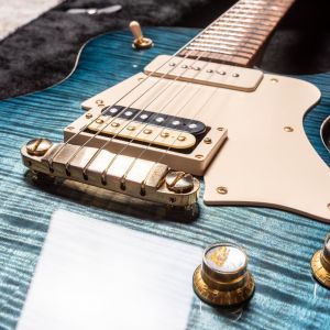 Patrick James Eggle Macon Special - Island Blue Burst - Aged Gold