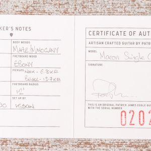 Patrick James Eggle Macon Single Cut - Quilted Top