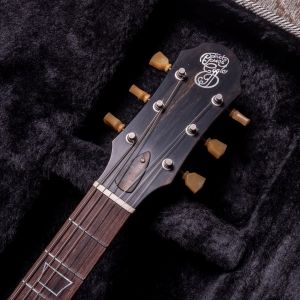 Patrick Eggle Macon Double Cut P90 Natural Centre, Walnut Burst