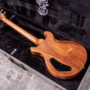 Patrick Eggle Macon Double Cut P90 Natural Centre, Walnut Burst