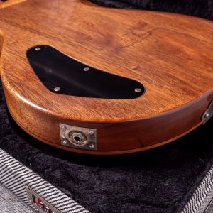 Patrick Eggle Macon Double Cut P90 Natural Centre, Walnut Burst