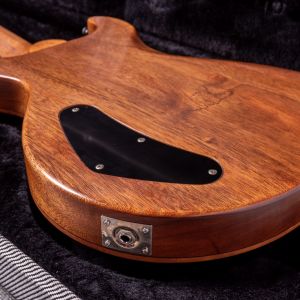 Patrick Eggle Macon Double Cut P90 Natural Centre, Walnut Burst