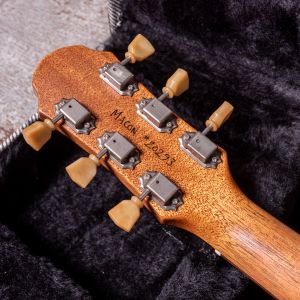 Patrick Eggle Macon Double Cut P90 Natural Centre, Walnut Burst