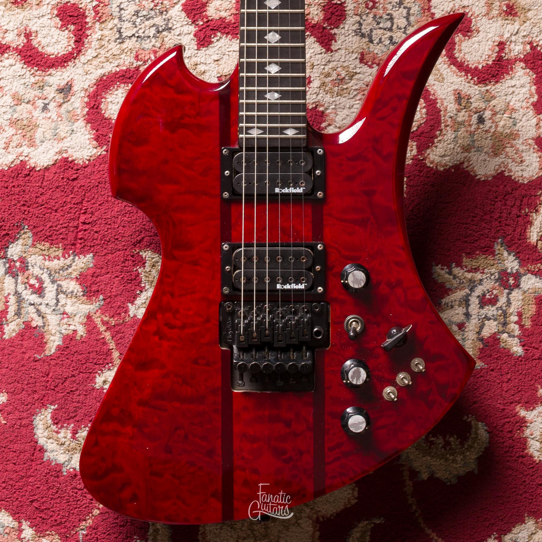 BC Rich Mockingbird ST - Transparent Red #E08083256 Segunda Mano