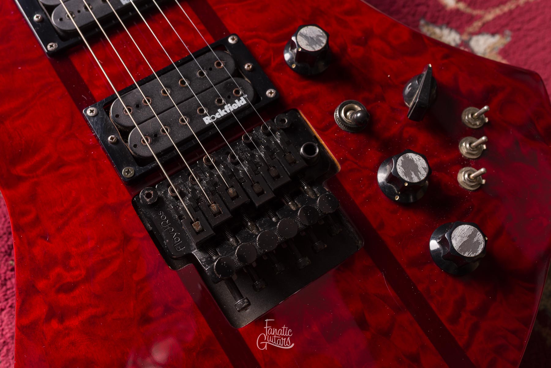 BC Rich Mockingbird ST - Transparent Red #E08083256 Segunda Mano