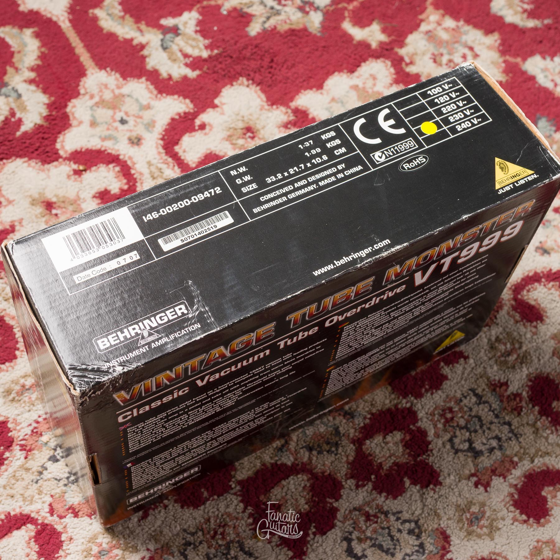 Behringer Vintage Tube Monster VT999 #S0701402519 Segunda Mano