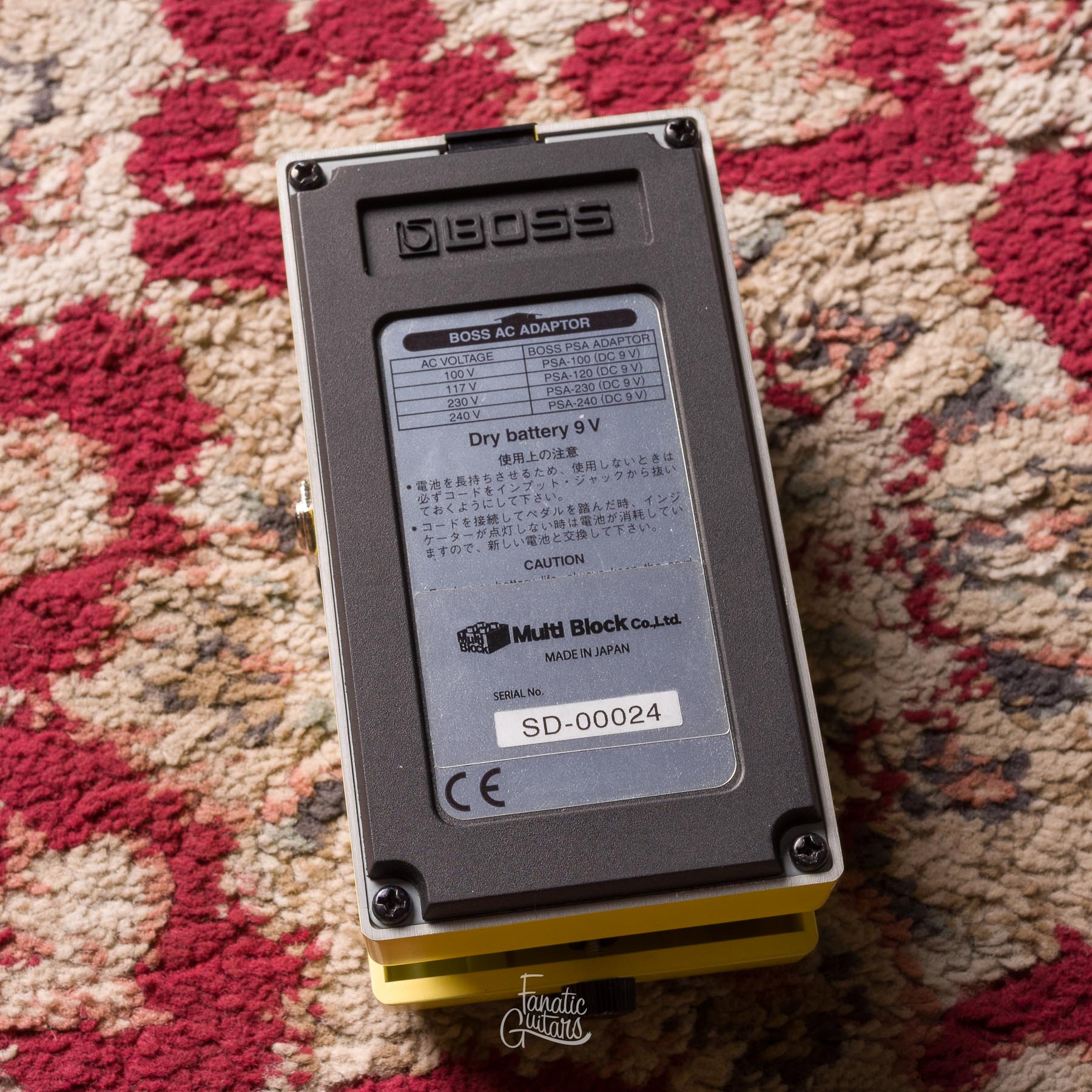 Boss Super Overdrive SD-1 - BooRocks Mod. BSD-1M #SD-00024 Segunda Mano