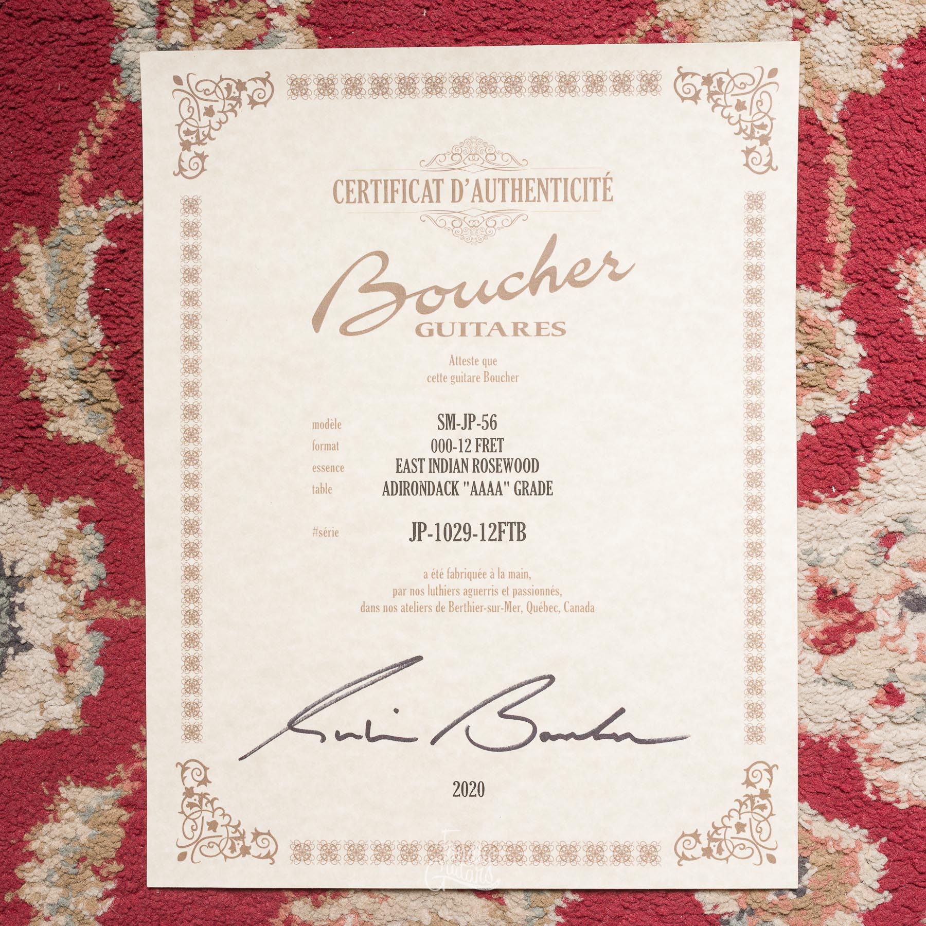 Boucher Signature Series SM-JP-56 JP Cormier #JP-1029-12TB Second Hand