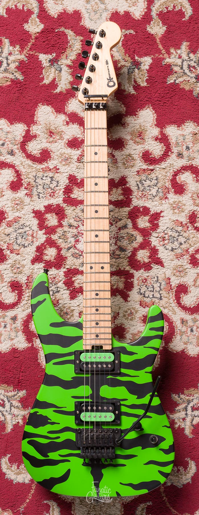 Charvel Satchel Signature Pro-Mod DK - Slime Green Bengal #MC183972 Second Hand
