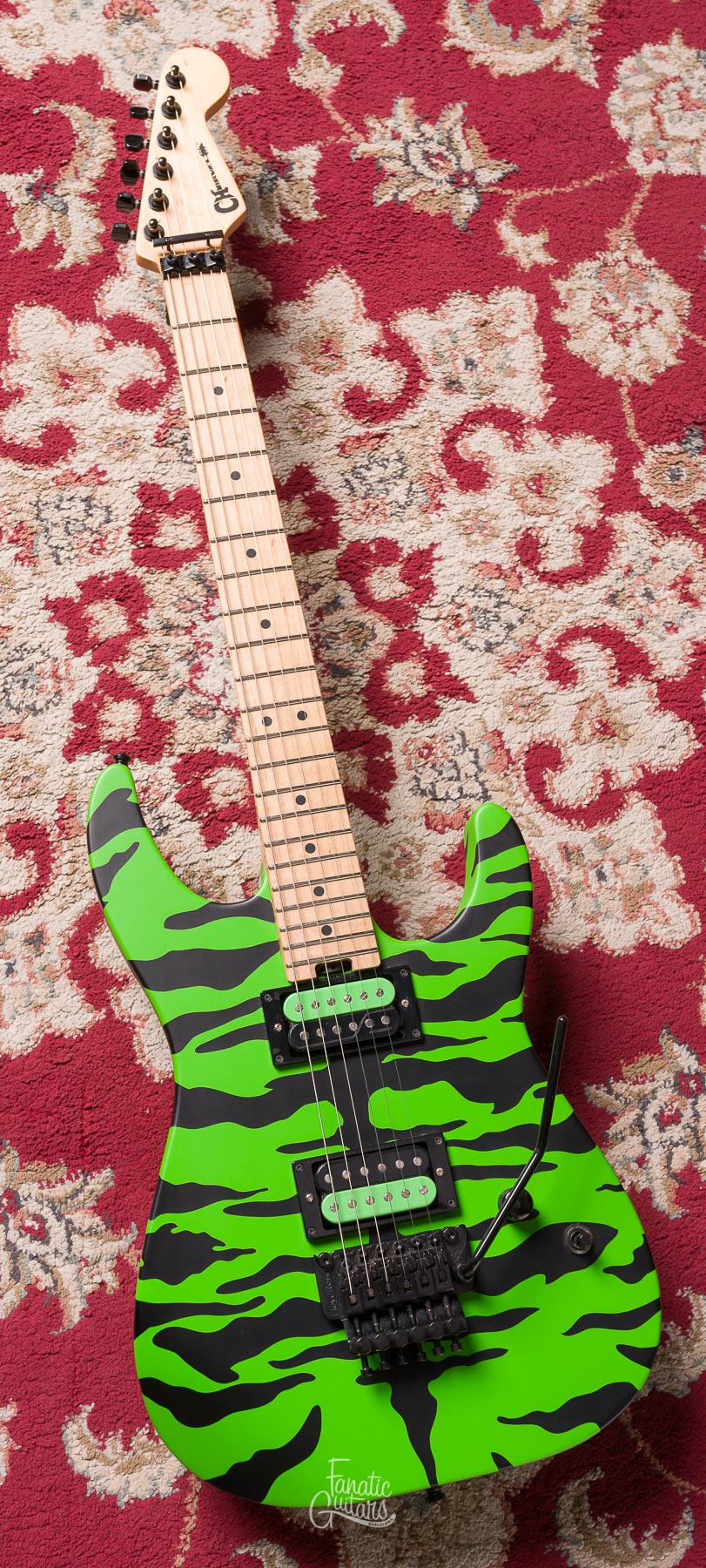 Charvel Satchel Signature Pro-Mod DK - Slime Green Bengal #MC183972 Second Hand
