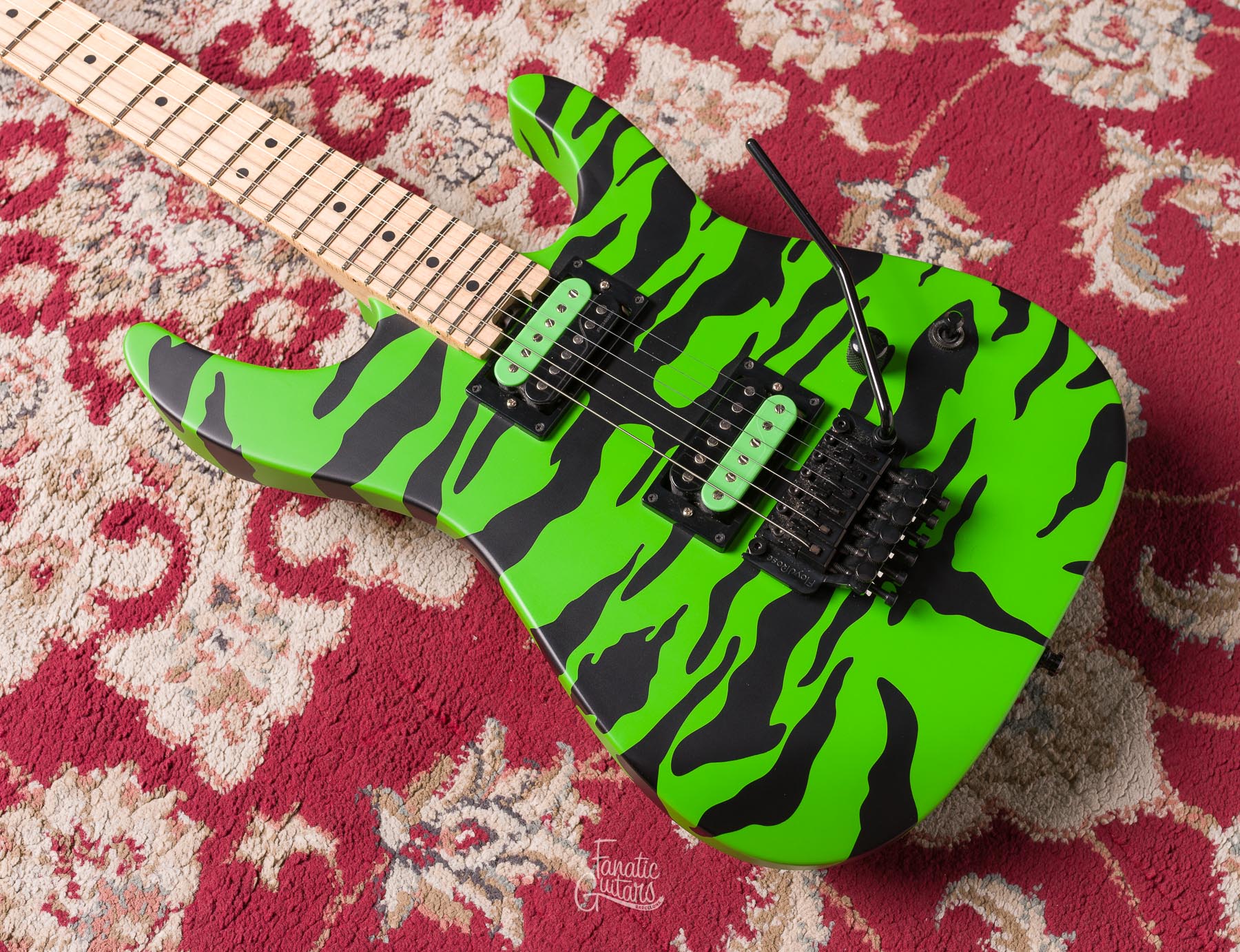 Charvel Satchel Signature Pro-Mod DK - Slime Green Bengal #MC183972 Second Hand
