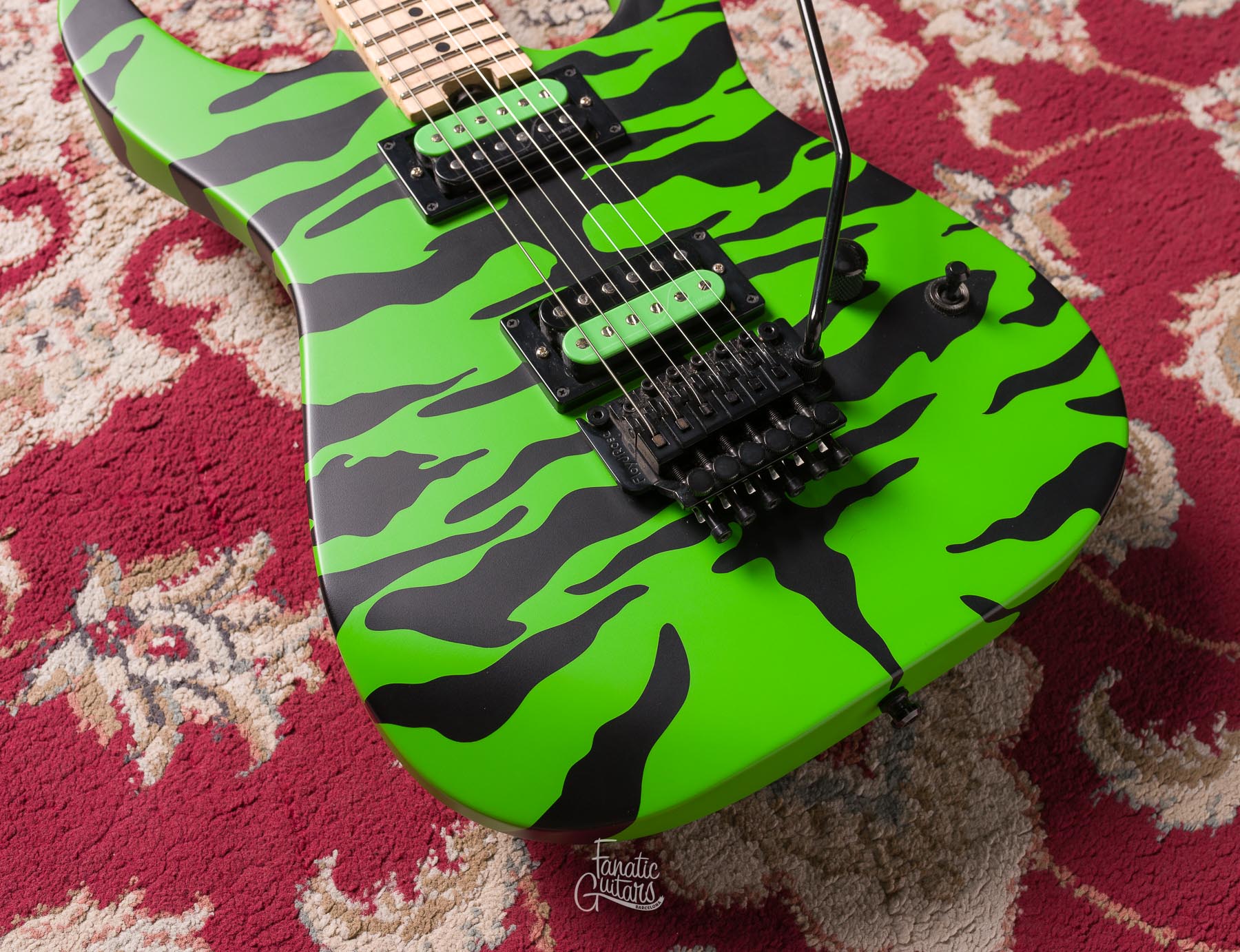 Charvel Satchel Signature Pro-Mod DK - Slime Green Bengal #MC183972 Second Hand