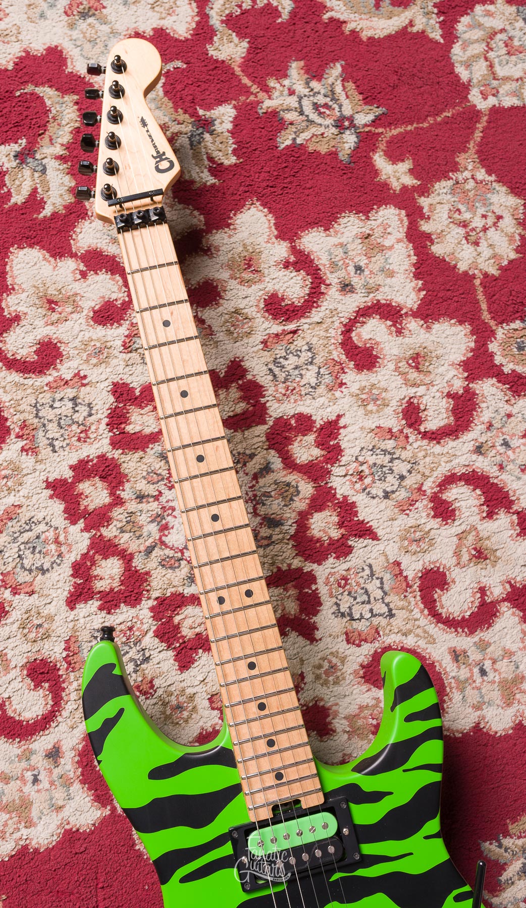 Charvel Satchel Signature Pro-Mod DK - Slime Green Bengal #MC183972 Second Hand