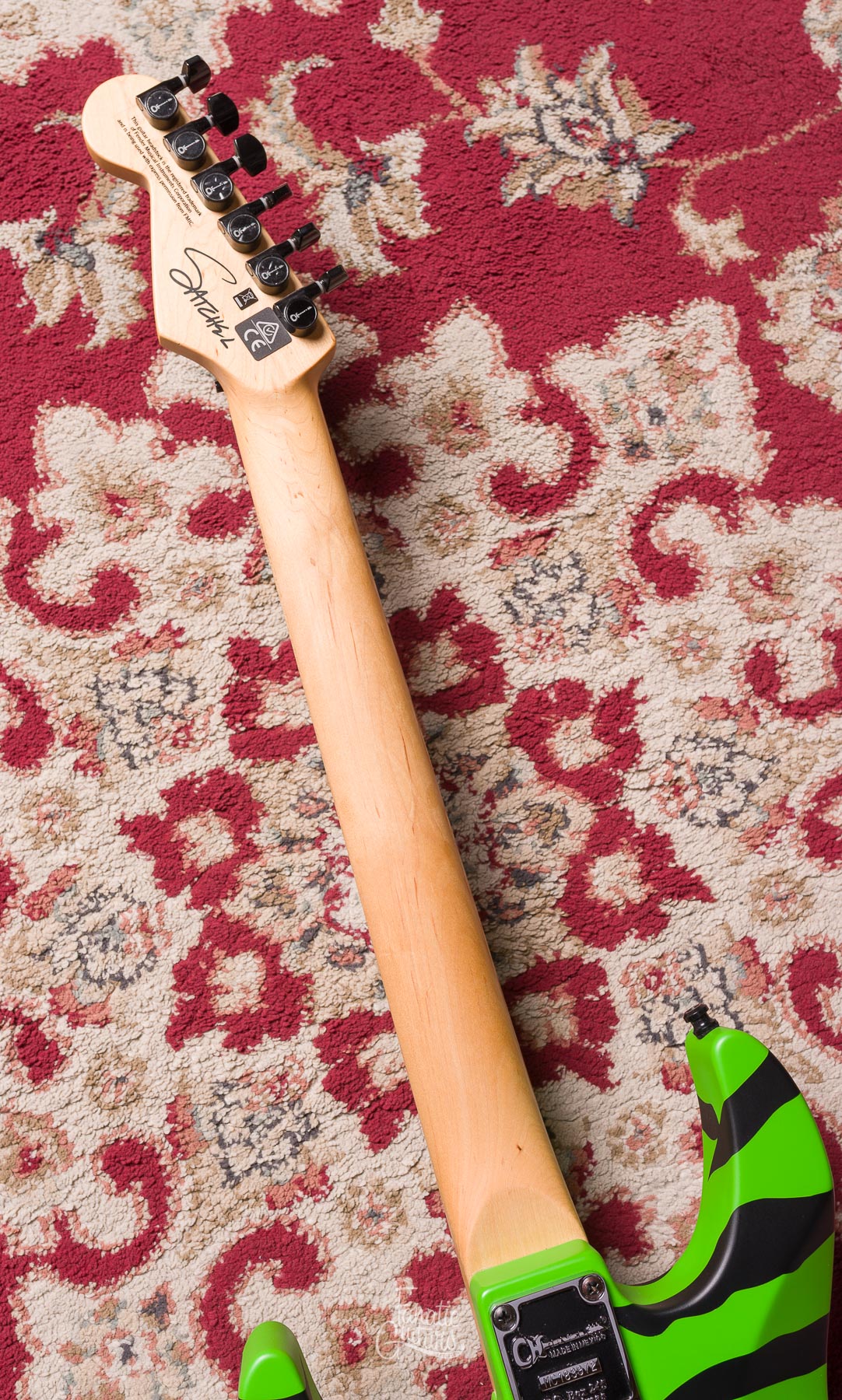 Charvel Satchel Signature Pro-Mod DK - Slime Green Bengal #MC183972 Second Hand