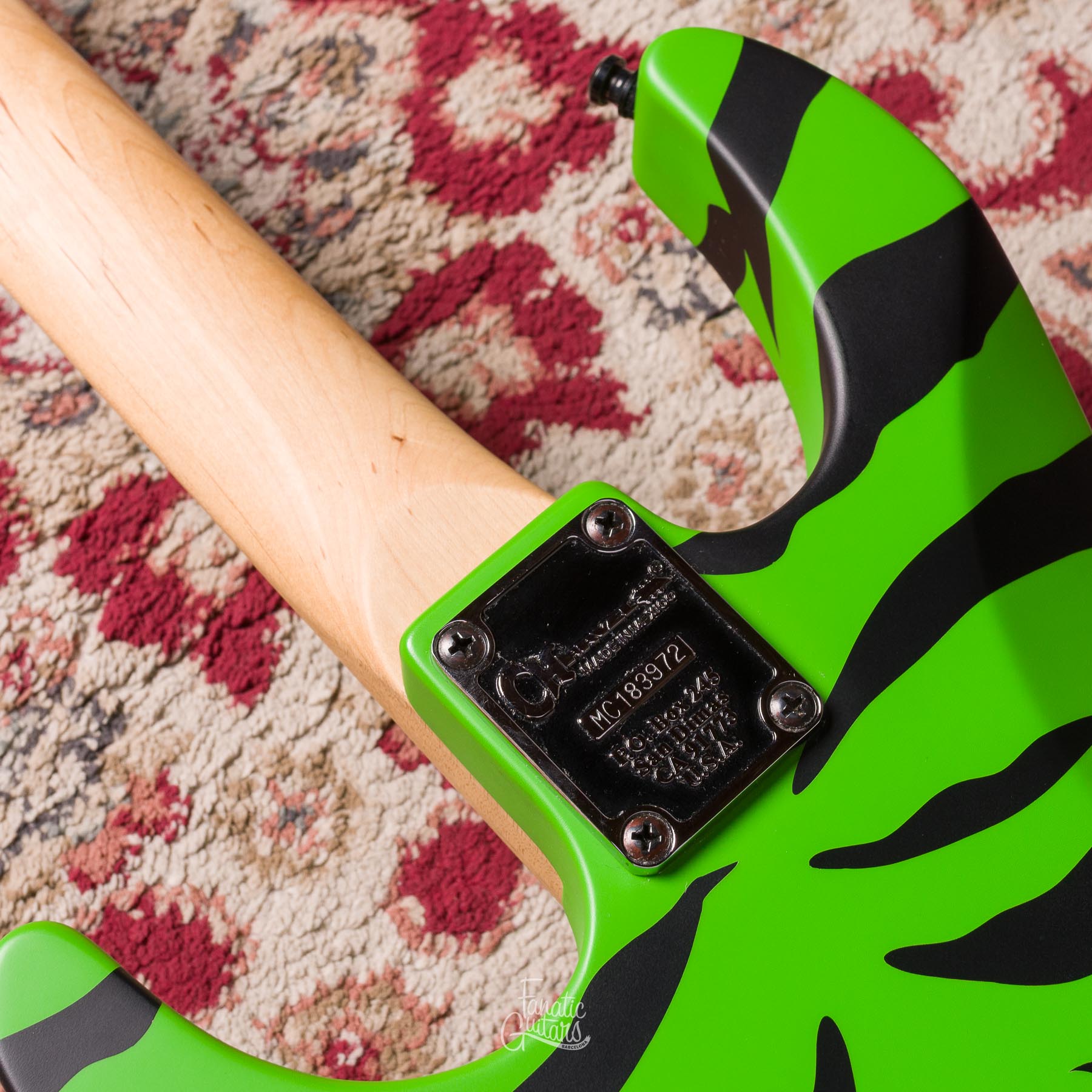 Charvel Satchel Signature Pro-Mod DK - Slime Green Bengal #MC183972 Second Hand