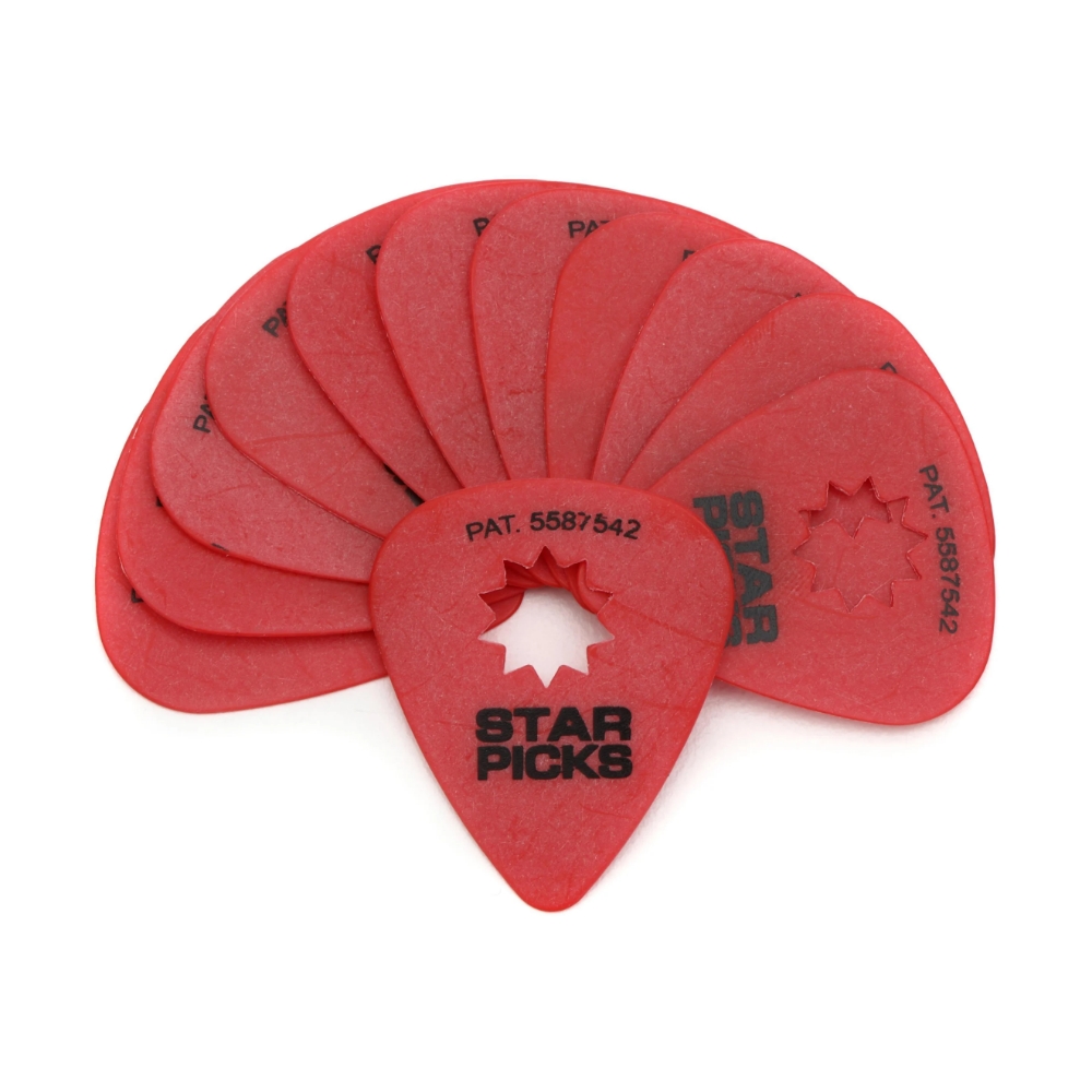 Cleartone Star Picks Pack - Red .50mm (12 units)