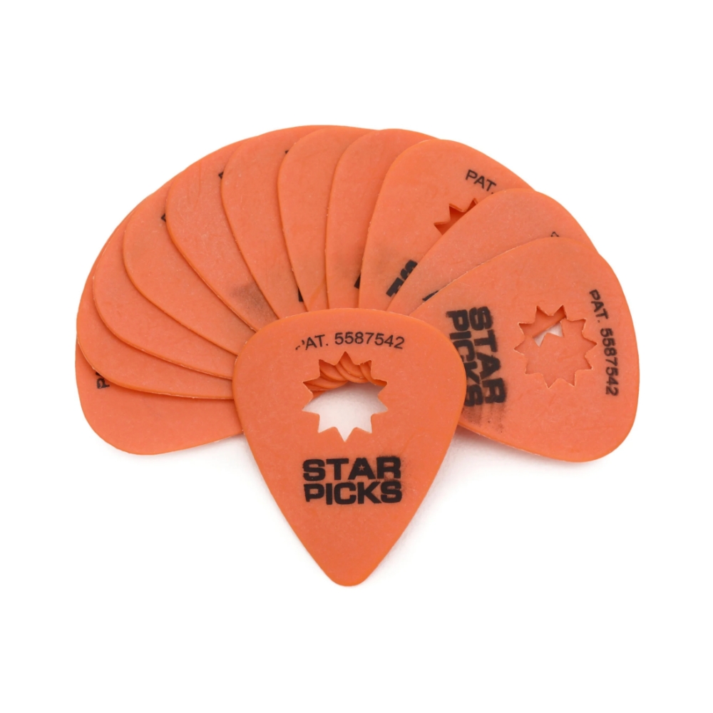 Cleartone Star Picks Pack - Orange .60mm (12 unidades)