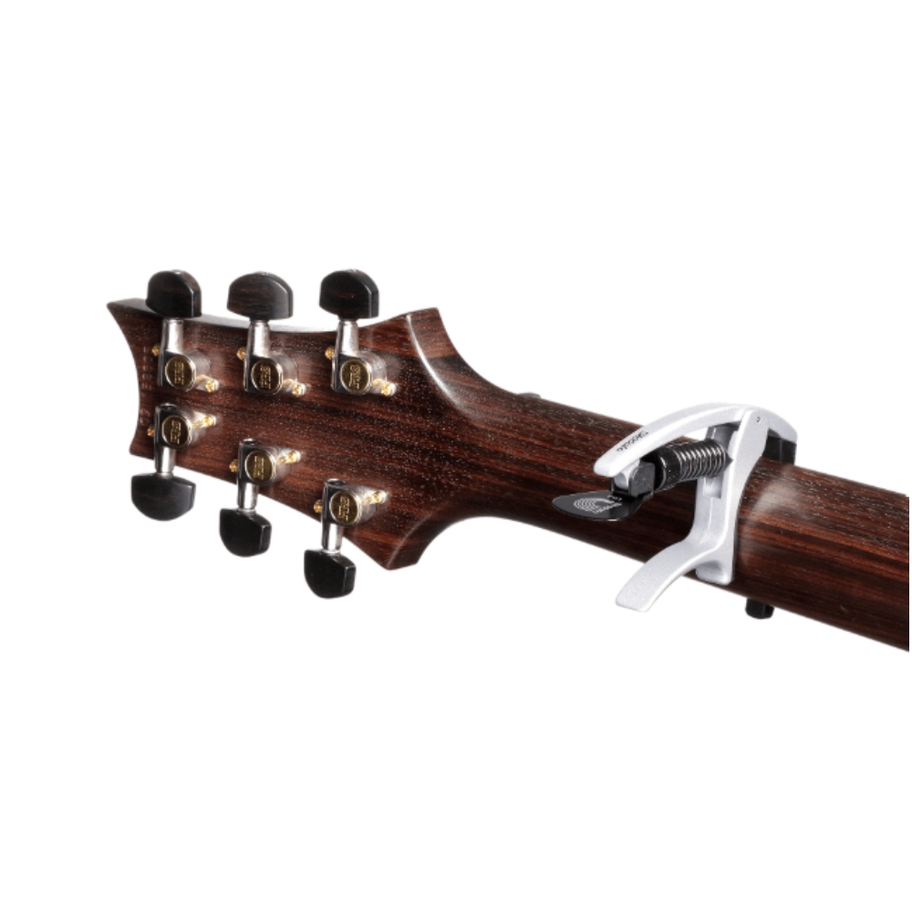 D'Addario PW-CP-09S Tri-Action Capo - Silver