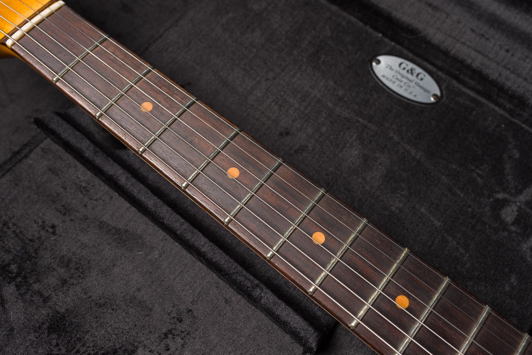 Fender Custom Shop Limited P90 Thinline Journeyman Relic - Magenta Sparkle #CZ580093 Segunda Mano