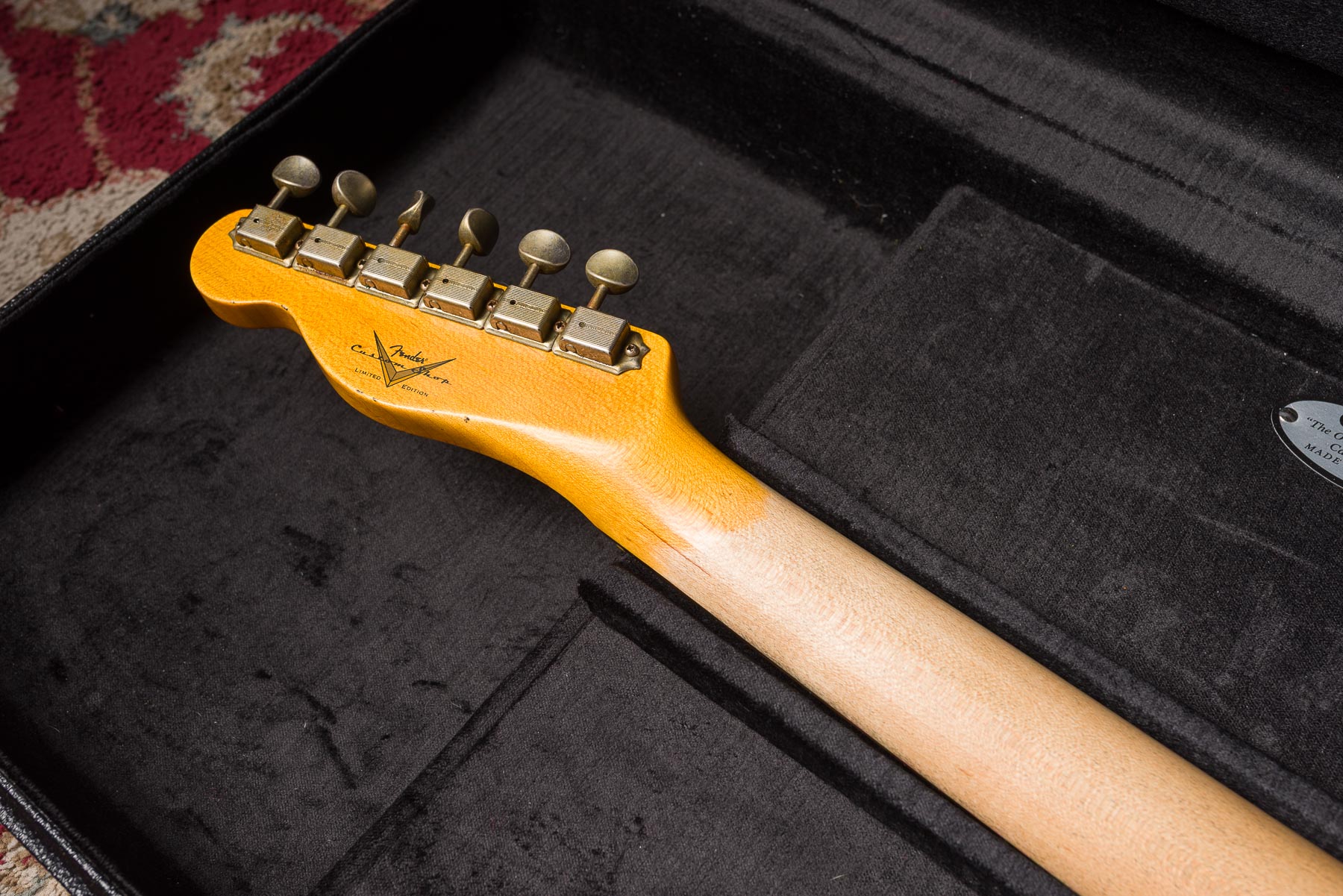 Fender Custom Shop Limited P90 Thinline Journeyman Relic - Magenta Sparkle #CZ580093 Segunda Mano