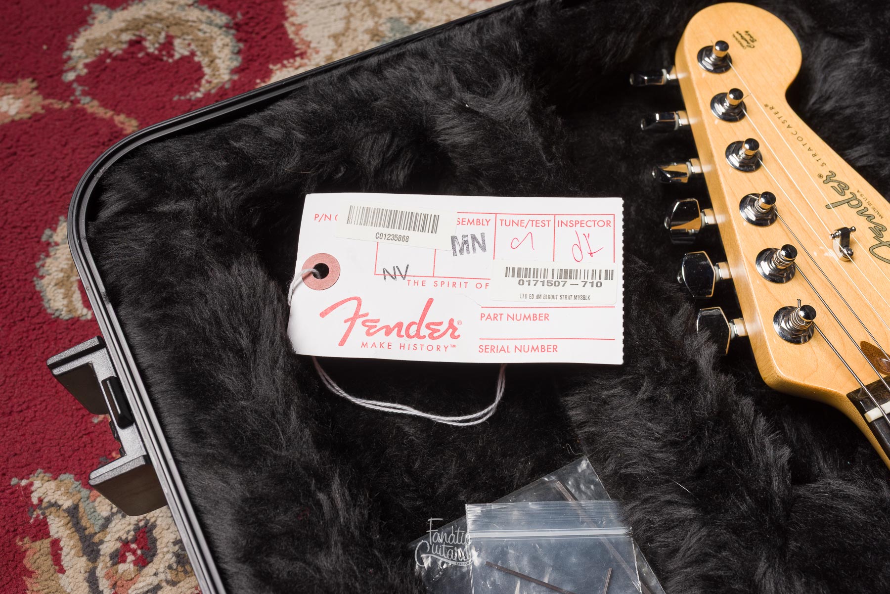 Fender American Standard Blackout Stratocaster - Mystic Black #US14104650 Segunda Mano