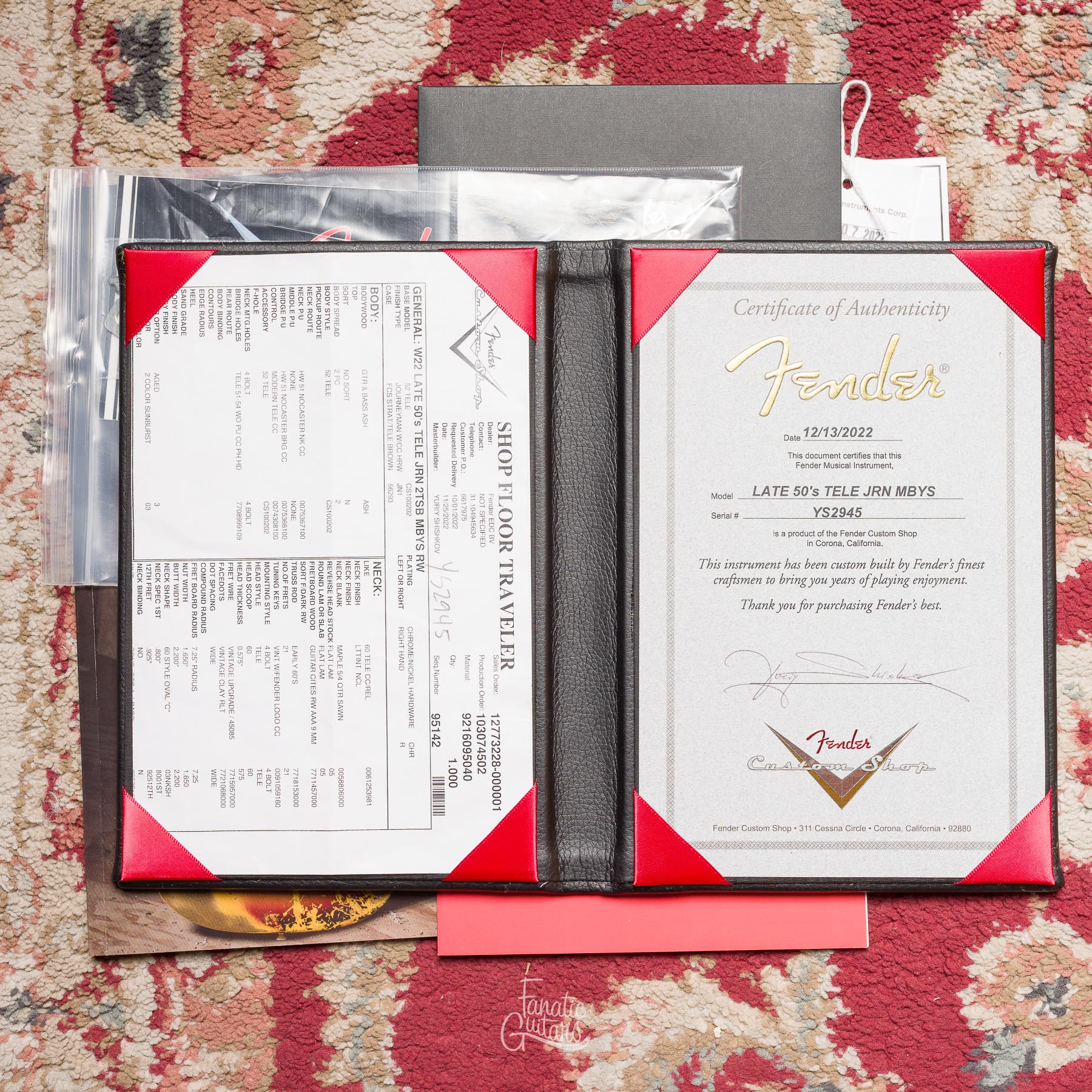 Fender Custom Shop Late 50's Telecaster JRN - Masterbuilt by Yuriy Shishkov #YS2945 Segunda Mano