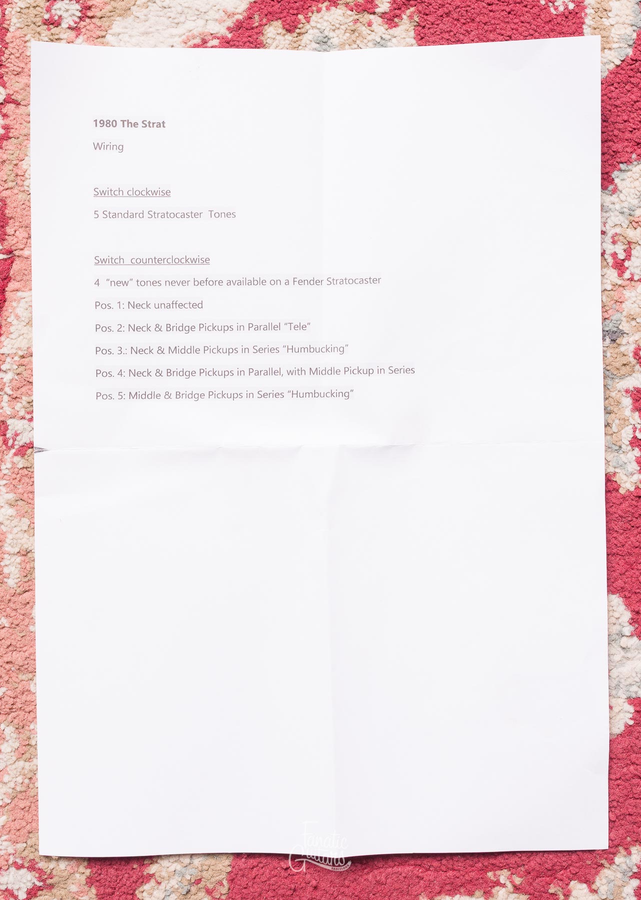 Fender "The SRAT" #E032090 Segunda Mano