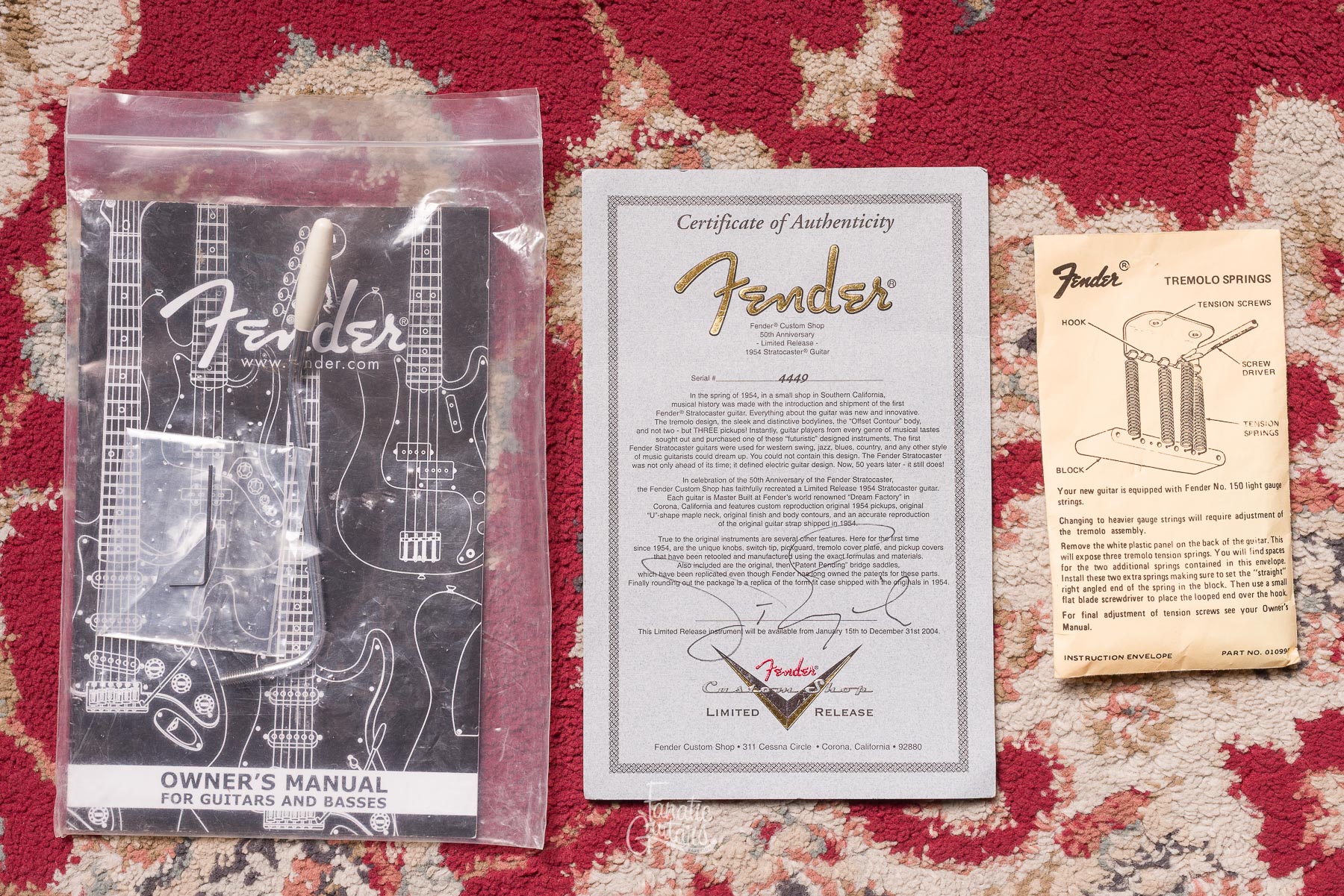 Fender Custom Shop 50th Anniversary  -Limited Release- 1954 Stratocaster #4449 Segunda Mano