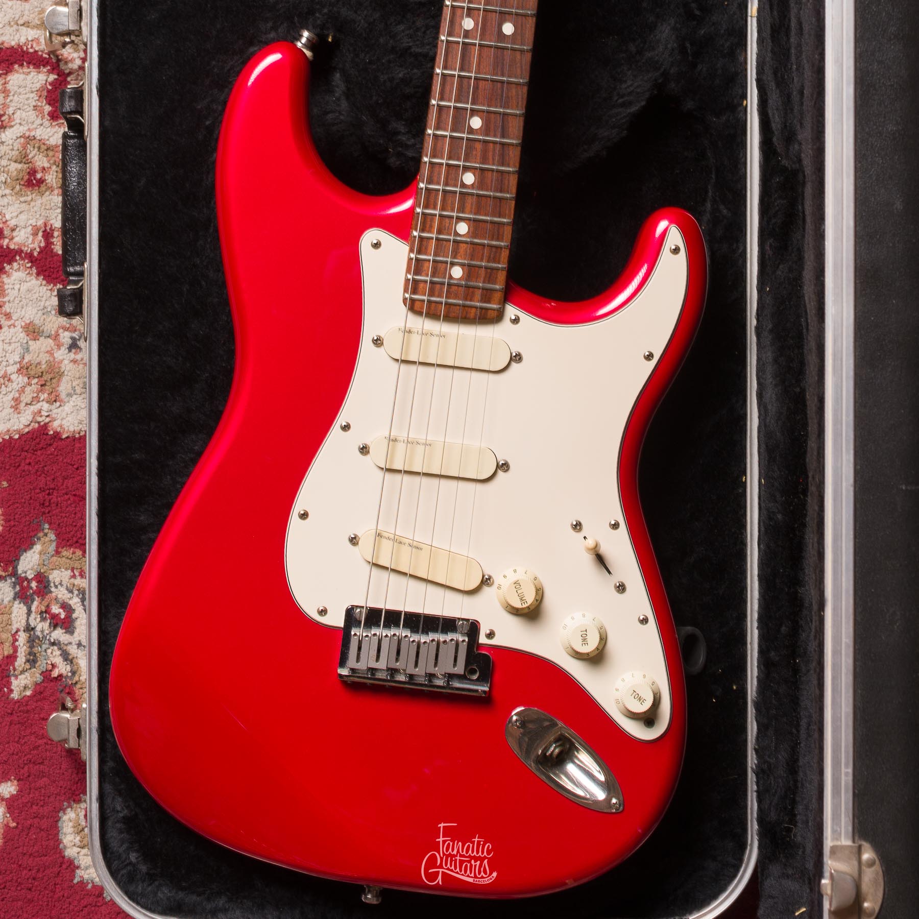 Fender Deluxe Stratocaster Plus 1991 - Red #N1010855 Segunda Mano